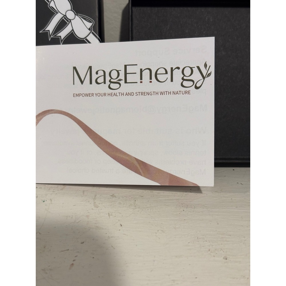 MagEnergy Magnetic Therapy Cuff Unisex OS Rose Gold NEW Copper Wellness Bracelet